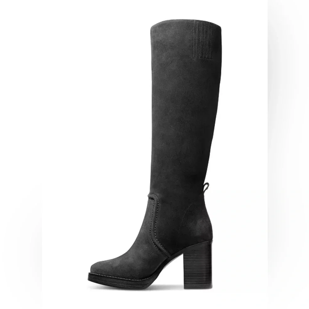 Michael Michael Kors Hayden Block-Heel Boots in Black, NWT, Size 11